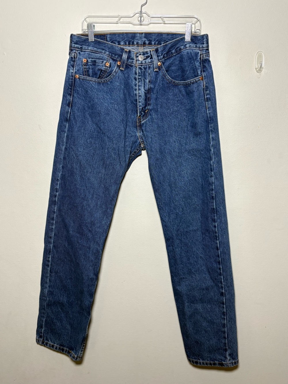 Levi's 505 Jeans Men's 32x30 Regular Fit Straight Leg Denim Medium Wash